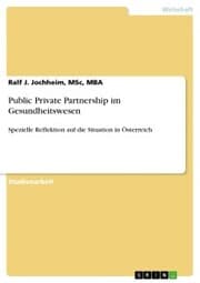 Cover von Public Private Partnership im Gesundheitswesen