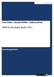 Cover von BPM Technologie Radar 2011