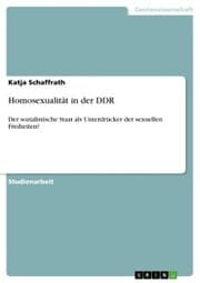 Cover von Homosexualität in der DDR
