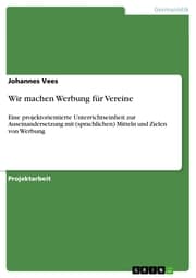 Cover von Wir machen Werbung für Vereine