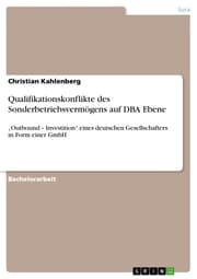 Cover von Qualifikationskonflikte des Sonderbetriebsvermögens auf DBA Ebene