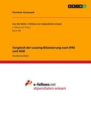 Cover von Vergleich der Leasing-Bilanzierung nach IFRS und HGB
