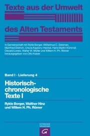 Cover von Historisch-chronologische Texte I
