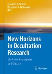 Cover von New Horizons in Occultation Research