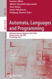 Cover von Automata, Languages and Programming