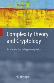 Cover von Complexity Theory and Cryptology