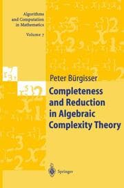 Cover von Completeness and Reduction in Algebraic Complexity Theory