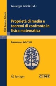 Cover von Proprietà di media e teoremi di confronto in fisica matematica