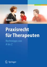 Cover von Praxisrecht für Therapeuten