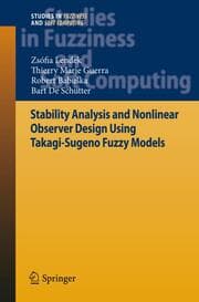 Cover von Stability Analysis and Nonlinear observer Design using Takagi- Sugeno Fuzzy Models