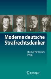 Cover von Moderne deutsche Strafrechtsdenker