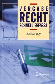 Cover von Vergaberecht