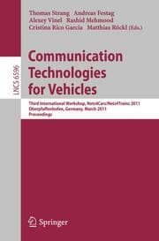 Cover von Communication Technologies for Vehicles