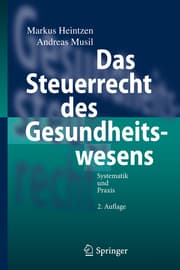 Cover von Das Steuerrecht des Gesundheitswesens