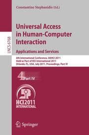 Cover von Universal Access in Human-Computer Interaction.Applications and Services