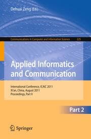 Cover von Applied Informatics and Communication, Part II