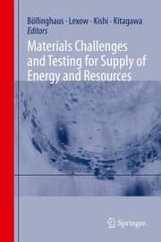 Cover von Materials Challenges and Testing for Supply of Energy and Resources