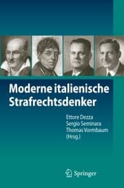 Cover von Moderne italienische Strafrechtsdenker