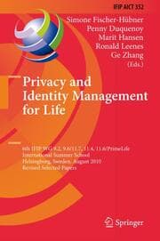 Cover von Privacy and Identity Management for Life