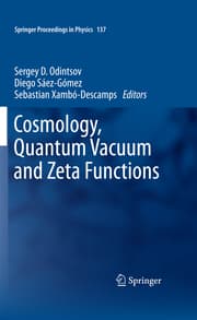 Cover von Cosmology, Quantum Vacuum and Zeta Functions