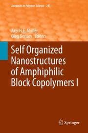 Cover von Self Organized Nanostructures of Amphiphilic Block Copolymers I