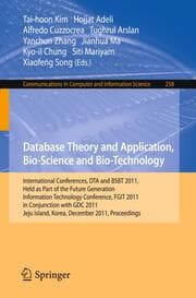Cover von Database Theory and Application, Bio-Science and Bio-Technology