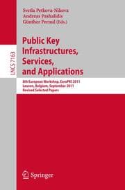 Cover von Public Key Infrastructures, Services and Applications