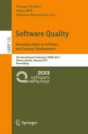 Cover von Software Quality.Increasing Value in Software and Systems Development