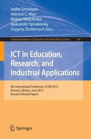 Cover von ICT in Education, Research, and Industrial Applications