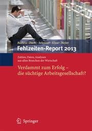 Cover von Fehlzeiten-Report 2013