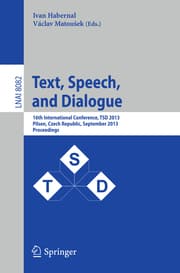 Cover von Text, Speech and Dialogue
