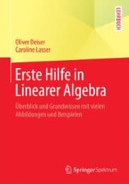 Cover von Erste Hilfe in Linearer Algebra