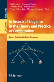 Cover von In Search of Elegance in the Theory and Practice of Computation