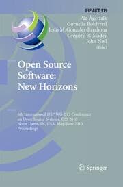 Cover von Open Source Software: New Horizons