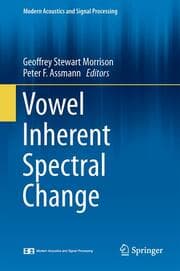 Cover von Vowel Inherent Spectral Change