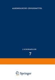 Cover von Alkoholische Genussmittel