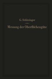 Cover von Messung der Oberflächengüte