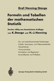 Cover von Formeln und Tabellen der mathematischen Statistik