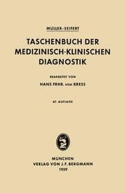 Cover von Taschenbuch der Medizinisch-Klinischen Diagnostik