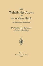 Cover von Das Weltbild des Arztes und die moderne Physik
