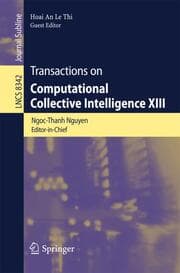 Cover von Transactions on Computational Intelligence XIII