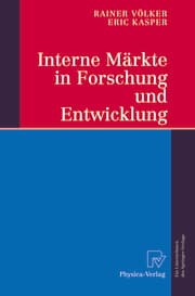 Cover von Interne Märkte in Forschung und Entwicklung