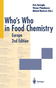 Cover von Whos Who in Food Chemistry