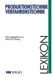 Cover von Lexikon Produktionstechnik Verfahrenstechnik
