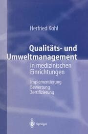 Cover von Qualitäts- und Umweltmanagement in medizinischen Einrichtungen