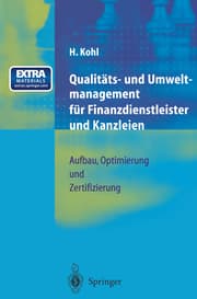 Cover von Qualitäts- und Umweltmanagement für Finanzdienstleister und Kanzleien