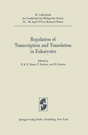 Cover von Regulation of Transcription and Translation in Eukaryotes