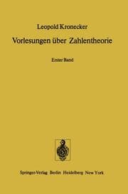 Cover von Vorlesungen über Zahlentheorie