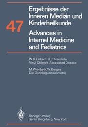 Cover von Ergebnisse der Inneren Medizin und Kinderheilkunde / Advances in Internal Medicine and Pediatrics