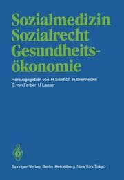 Cover von Sozialmedizin Sozialrecht Gesundheitsökonomie